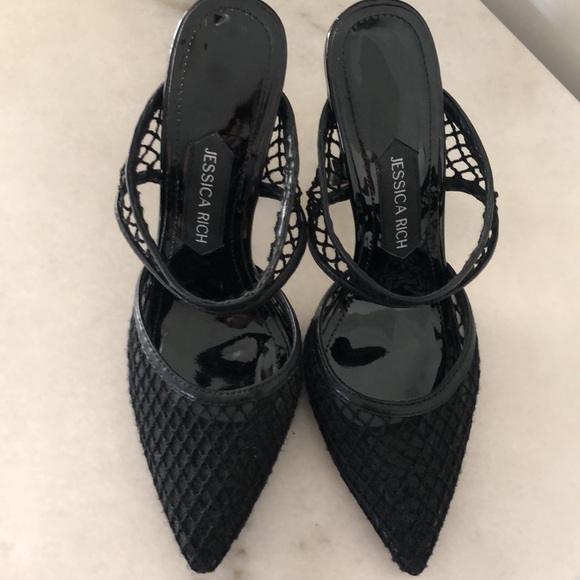 New. Jessica Rich Ysabelle Fishnet Pointed Toe Pump (size 38 / 8) - Picture 2 of 5
